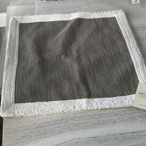 2 West Elm Gray and White Pillow Covers NWT